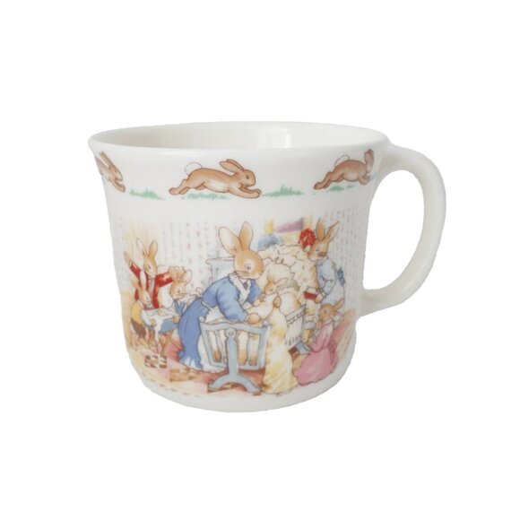 2 Piece Vintage Bunnykins Royal Doulton Christening Plate and Mug Original Box 1 - Picture 7 of 10